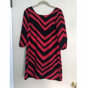 Body central chevron print top/tunic